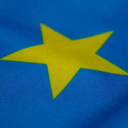 Detalhe do tecido da bandeira de Mato Grosso do Sul