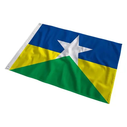 Bandeira de Rondônia ao vento