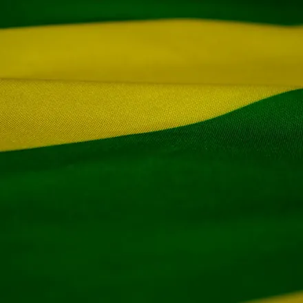 Detalhe do acabamento da bandeira de Sergipe