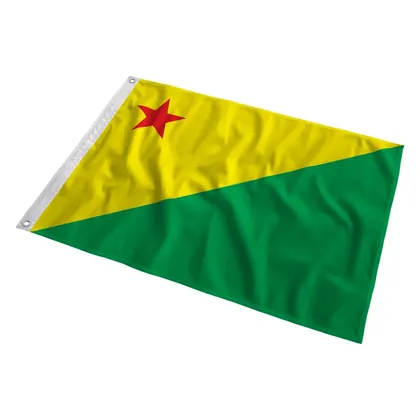 Bandeira do Acre ao vento