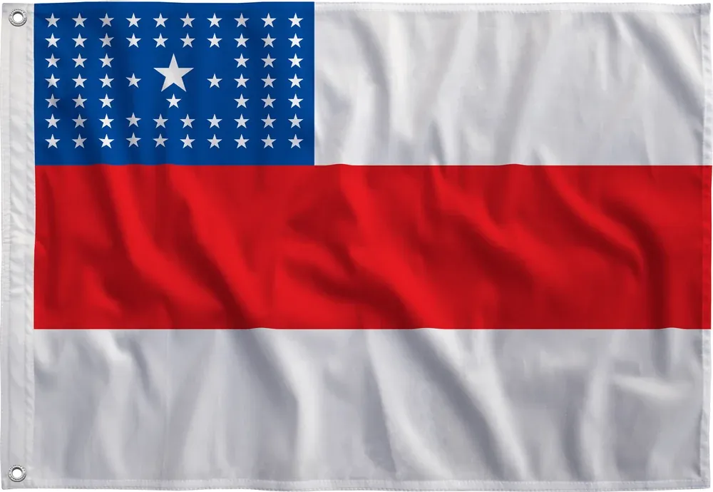 Bandeira do Amazonas esticada, vista de frente