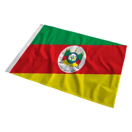 Bandeira do Rio Grande do Sul ao vento